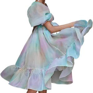 Elegant Pastel Midi Dress